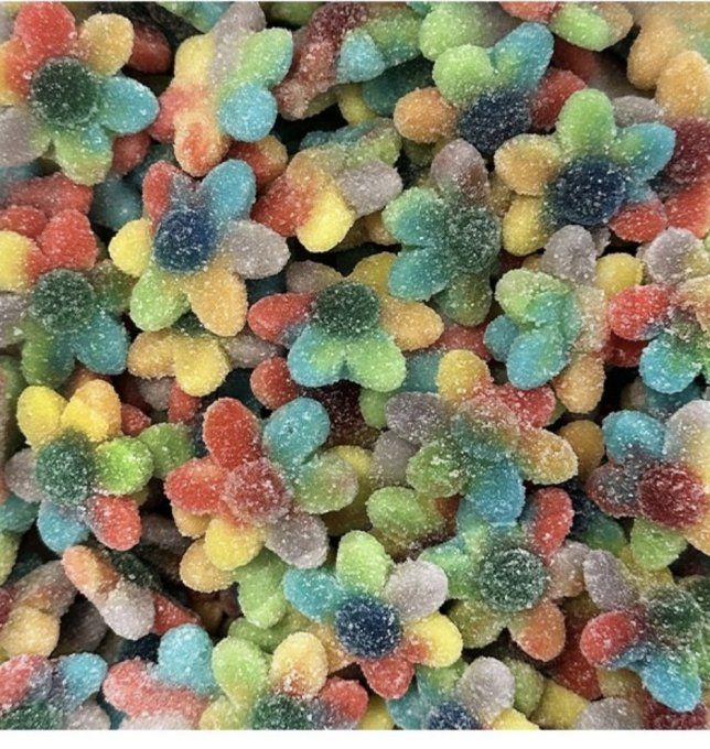 Fleurs multicolores sucrées  (100g)